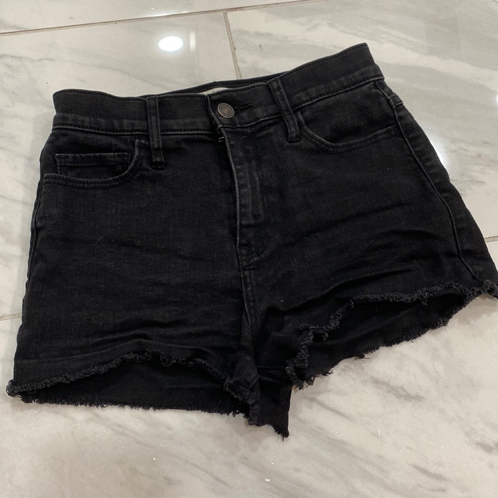 Abercrombie And Fitch Black Jean Shorts